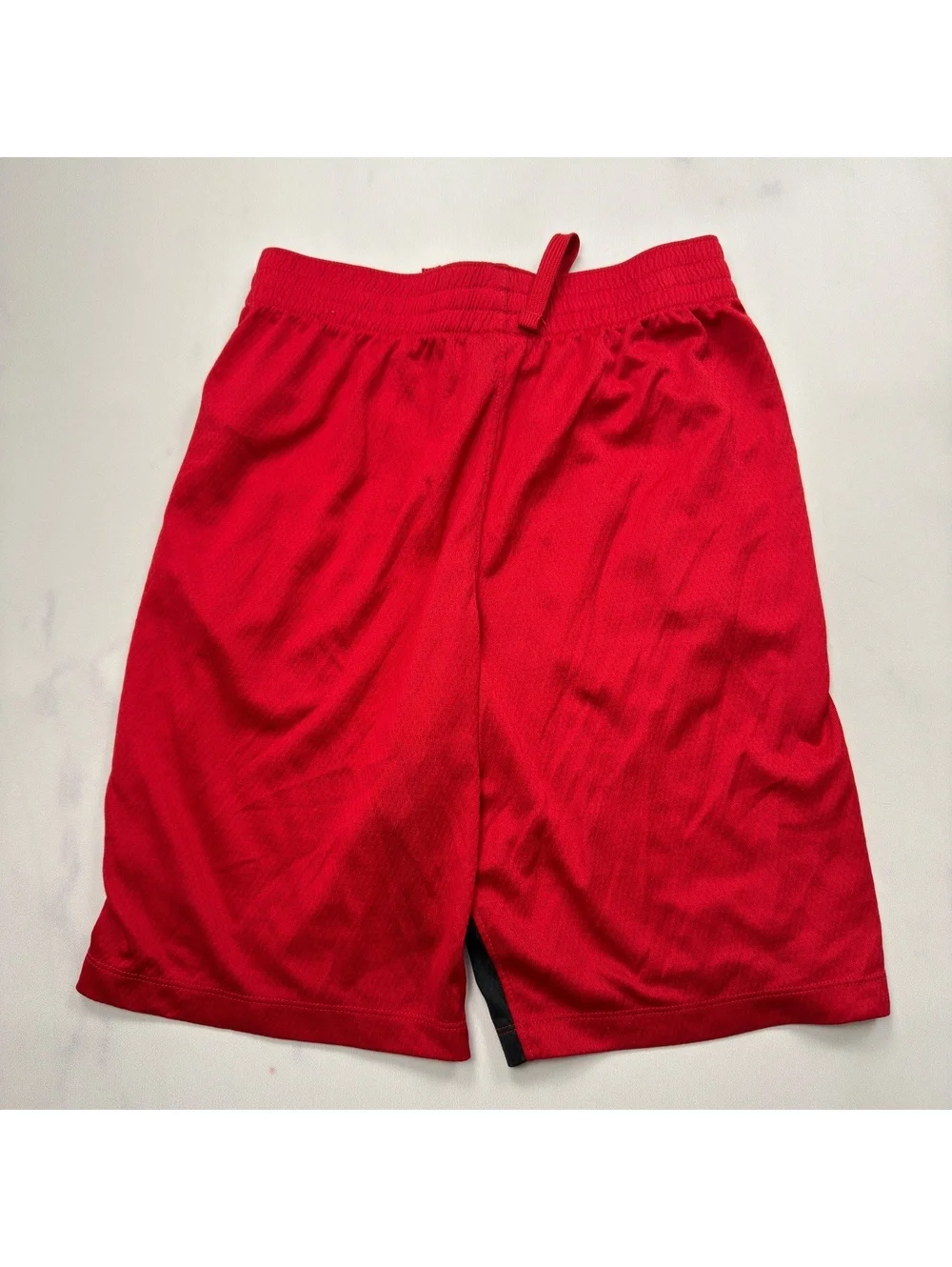 Nike Athletic Dri-Fit Red Black Shorts - Boys Large